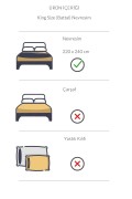 Varol Pan Serisi Ranforce King Size Otel Nevresimi (Yorgan Kılıfı) görseli 3