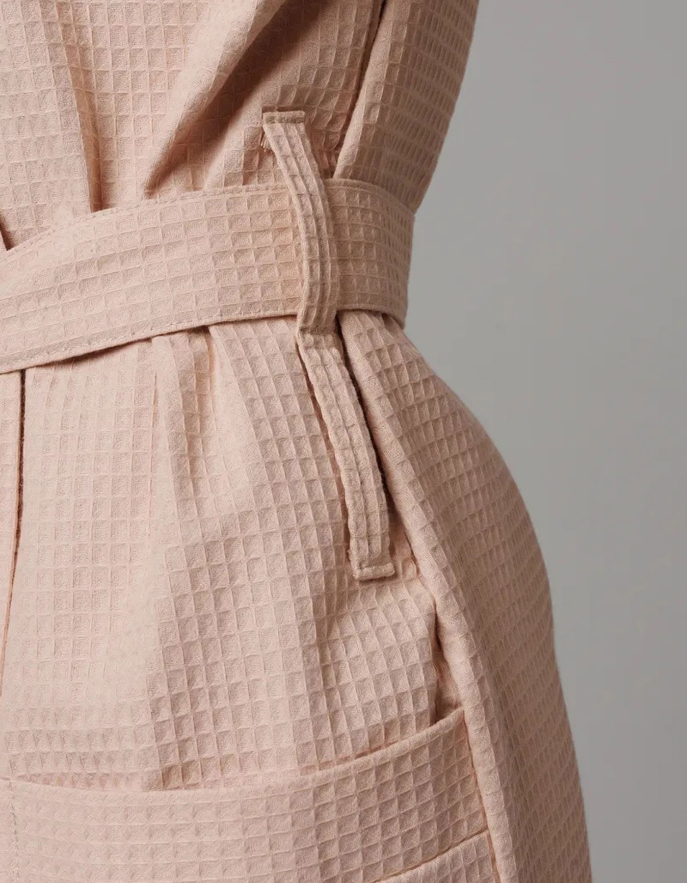 Varol Pike Dokuma Sütlü Kahve Bornoz – İhracat Fazlası, One Size