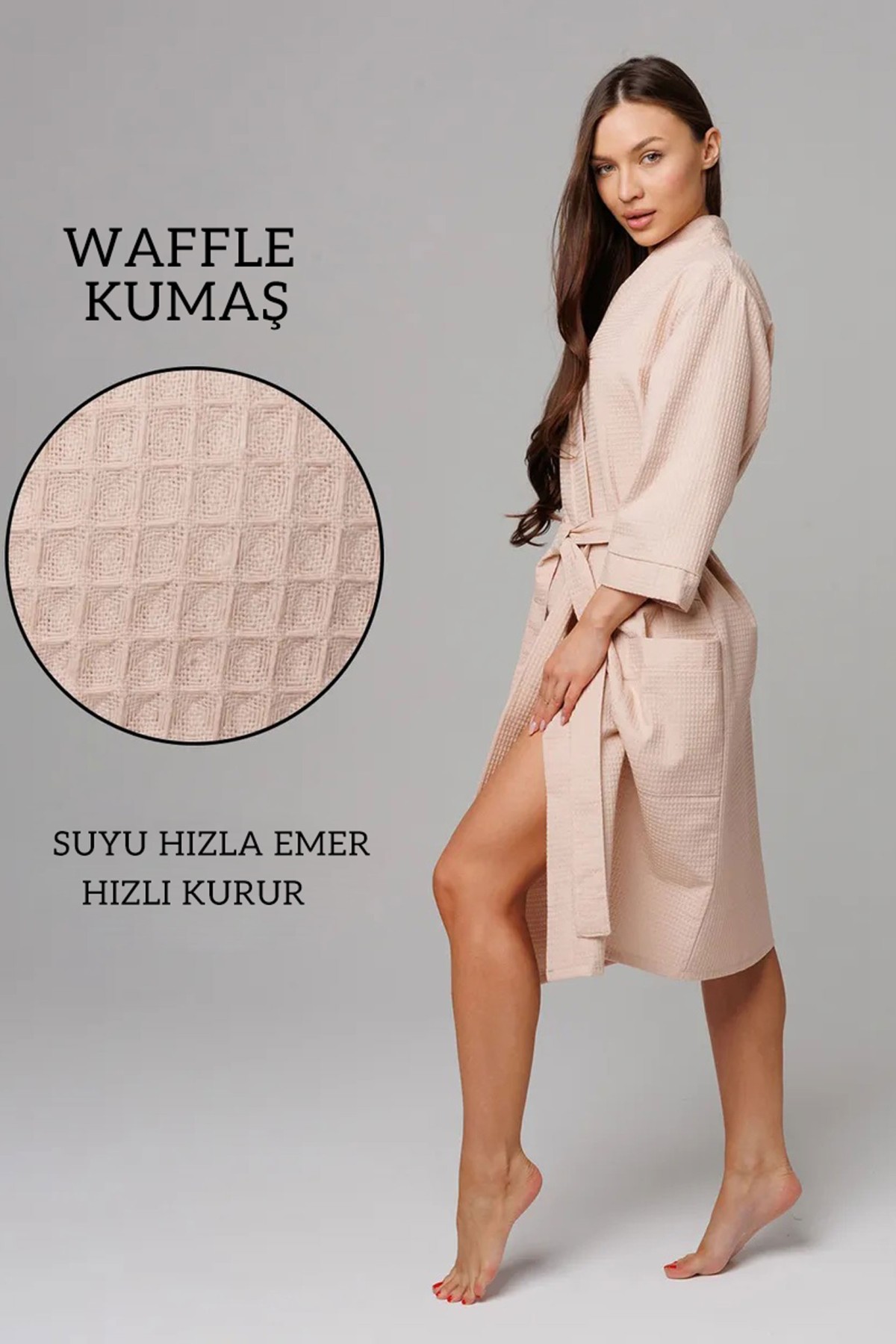 Varol Pike Dokuma Sütlü Kahve Bornoz – İhracat Fazlası, One Size Varol Pike Dokuma Sütlü Kahve Bornoz – İhracat Fazlası, One Size