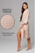 Varol Pike Dokuma Sütlü Kahve Bornoz – İhracat Fazlası, One Size görseli 8