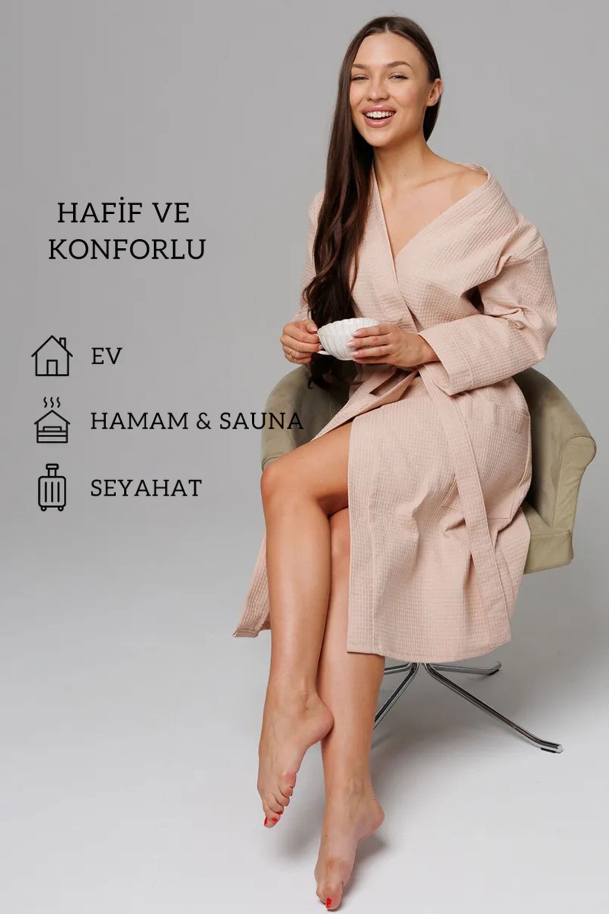 Varol Pike Dokuma Sütlü Kahve Bornoz – İhracat Fazlası, One Size Varol Pike Dokuma Sütlü Kahve Bornoz – İhracat Fazlası, One Size