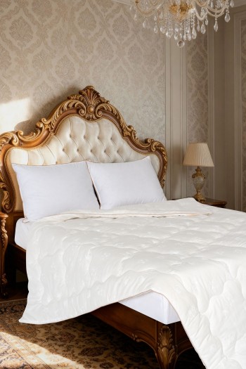 Varol Pure Cotton Çift Kişilik %100 Pamuk Yorgan (195x215 cm) – Doğal Uyku Konforu | Bez Çantalı