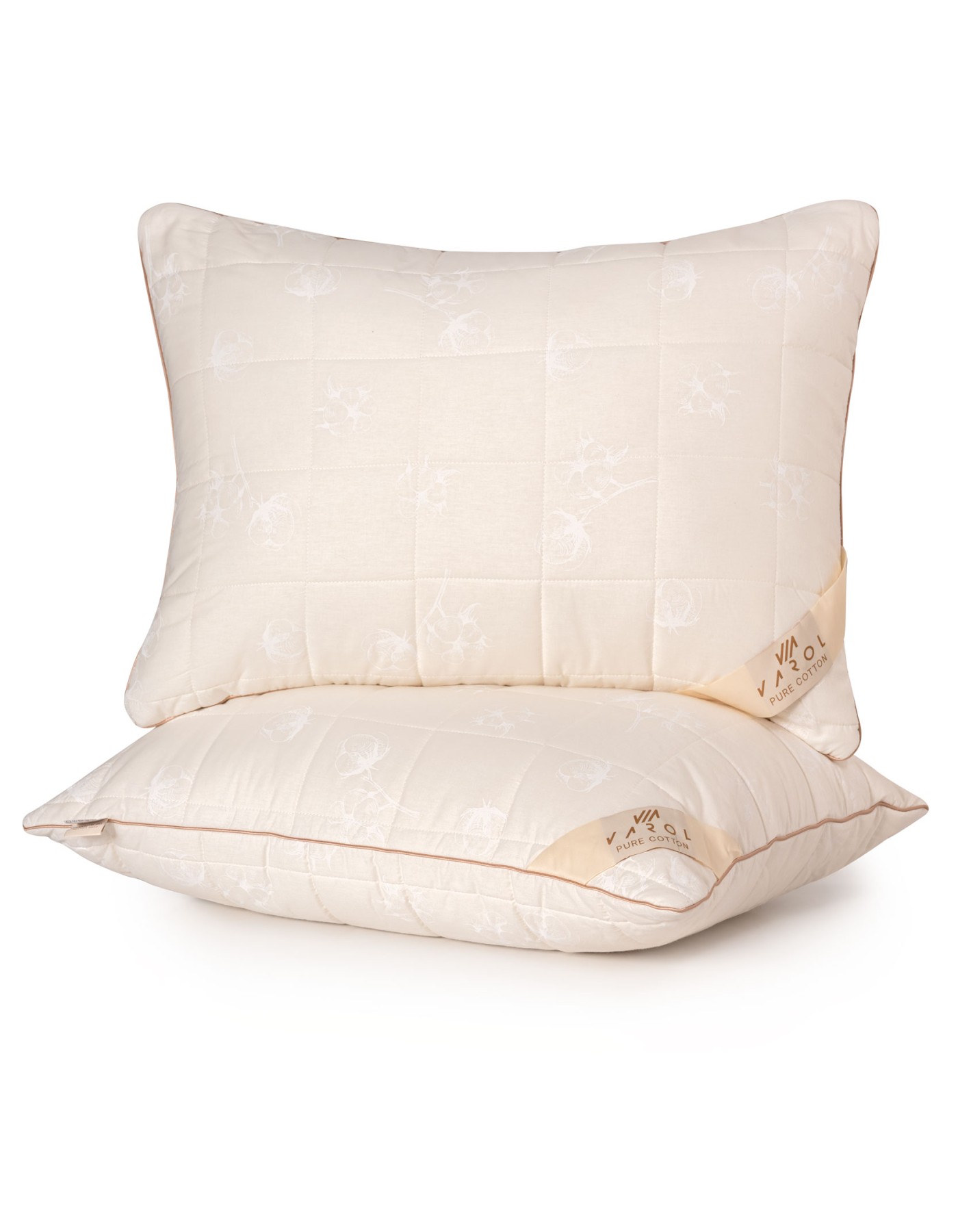 Varol Pure Cotton Pamuk Yastık (50x70 cm) – %100 Pamuk Kılıf | Bez Çantalı