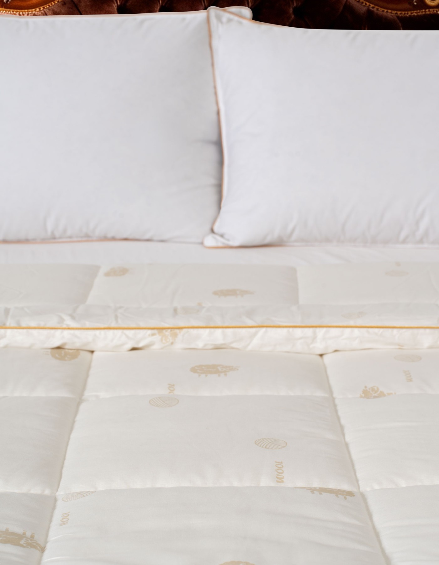 Varol Pure Woll King Size Yün Yorgan (215x235 cm) – %100 Pamuk Kılıf | Bez Çantalı