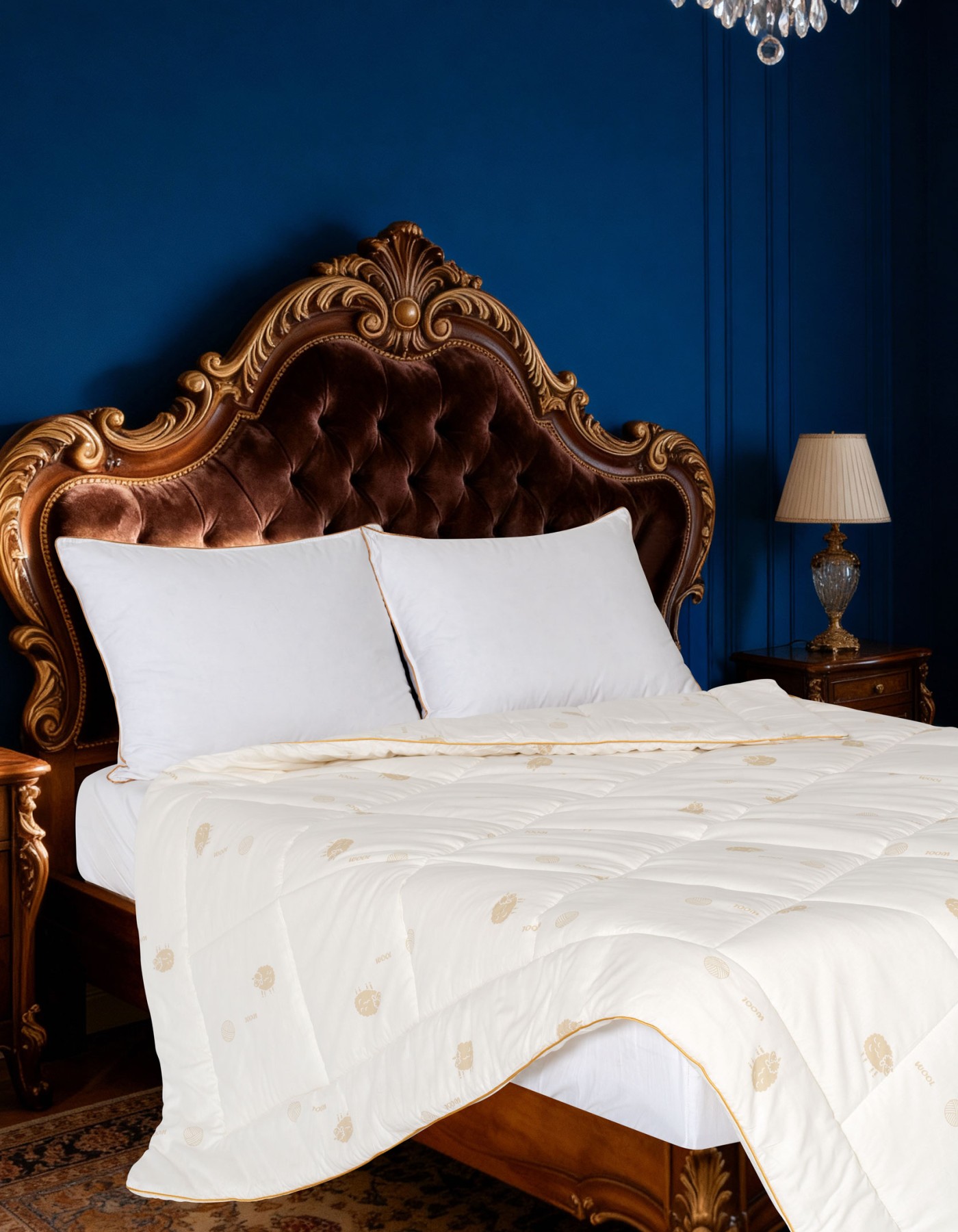 Varol Pure Woll King Size Yün Yorgan (215x235 cm) – %100 Pamuk Kılıf | Bez Çantalı