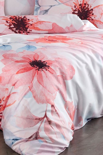 Varol Royal Saten 300TC Nevresim Takımı (Çift Nevresimli) Family Size  - CASİLDA