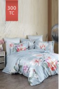 Varol Royal Saten 300TC Nevresim Takımı (Çift Nevresimli) Family Size  - ESTİVA