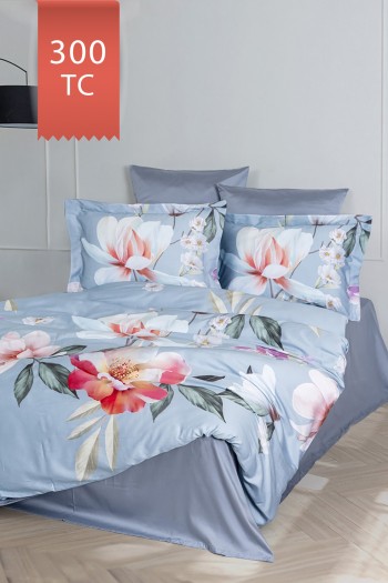 Varol Royal Saten 300TC Nevresim Takımı (Çift Nevresimli) Family Size  - ESTİVA