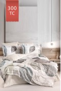 Varol Royal Saten 300TC Nevresim Takımı (Çift Nevresimli) Family Size  - FOLİA görseli 2