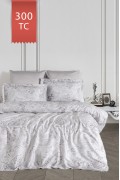 Varol Royal Saten 300TC Nevresim Takımı (Çift Nevresimli) Family Size  - GRİDA görseli 2