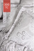 Varol Royal Saten 300TC Nevresim Takımı (Çift Nevresimli) Family Size  - GRİDA görseli 3