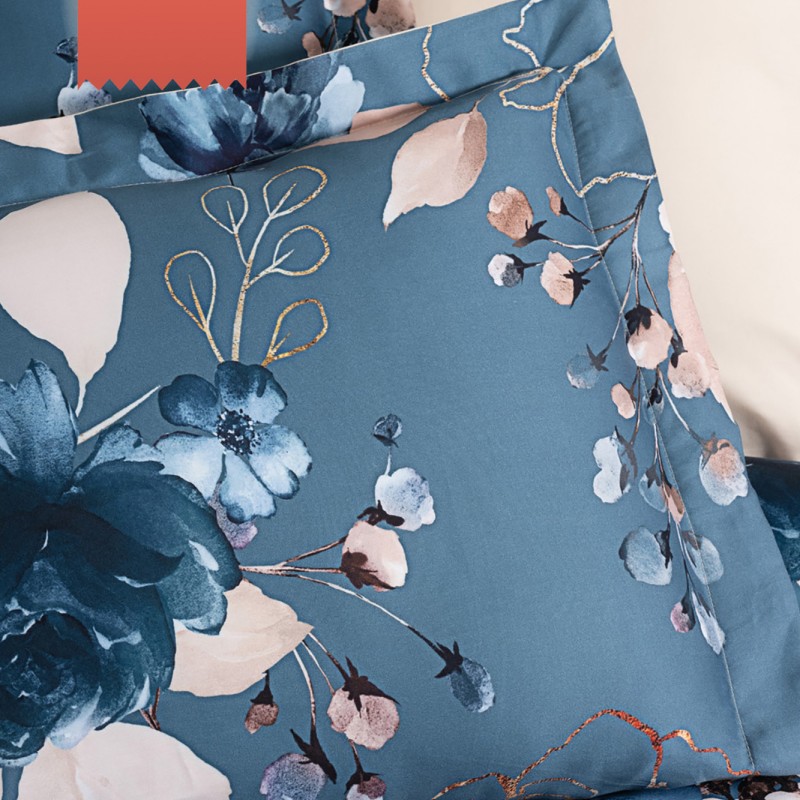 Varol Royal Saten 300TC Nevresim Takımı (Çift Nevresimli) Family Size  - LARİSSA