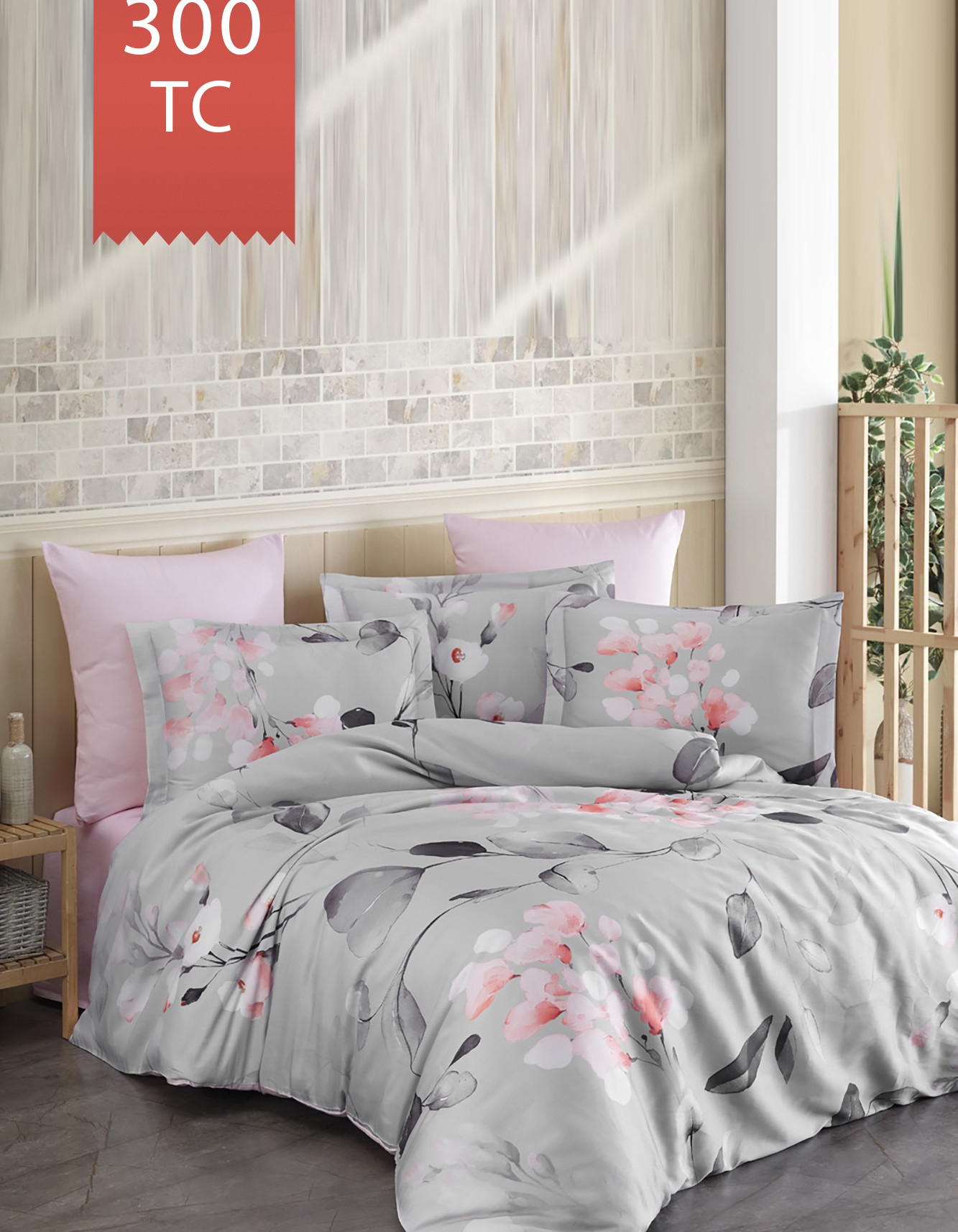 Varol Royal Saten 300TC Nevresim Takımı (Çift Nevresimli) Family Size - MARİA Varol Royal Saten 300TC Nevresim Takımı (Çift Nevresimli) Family Size - MARİA