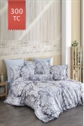 Varol Royal Saten 300TC Nevresim Takımı (Çift Nevresimli) Family Size  - NİRVANA