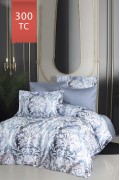 Varol Royal Saten 300TC Nevresim Takımı (Çift Nevresimli) Family Size  - NİRVANA görseli 2