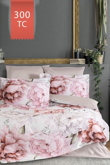 Varol Royal Saten 300TC Nevresim Takımı (Çift Nevresimli) Family Size  - PAMİRA