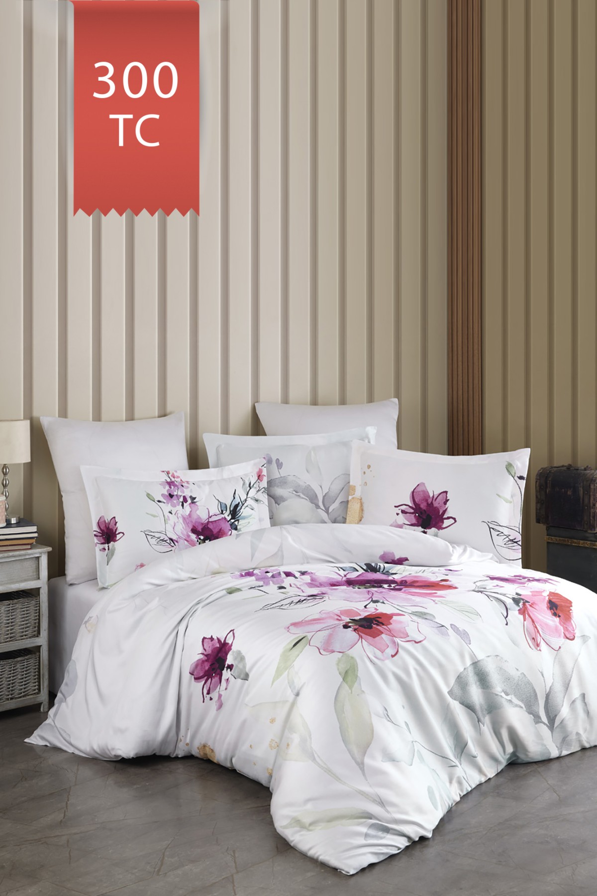 Varol Royal Saten 300TC Nevresim Takımı (Çift Nevresimli) Family Size - VERONA Varol Royal Saten 300TC Nevresim Takımı (Çift Nevresimli) Family Size - VERONA