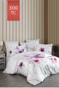 Varol Royal Saten 300TC Nevresim Takımı (Çift Nevresimli) Family Size  - VERONA