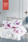 Varol Royal Saten 300TC Nevresim Takımı (Çift Nevresimli) Family Size  - VERONA görseli 2