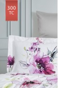Varol Royal Saten 300TC Nevresim Takımı (Çift Nevresimli) Family Size  - VERONA görseli 3