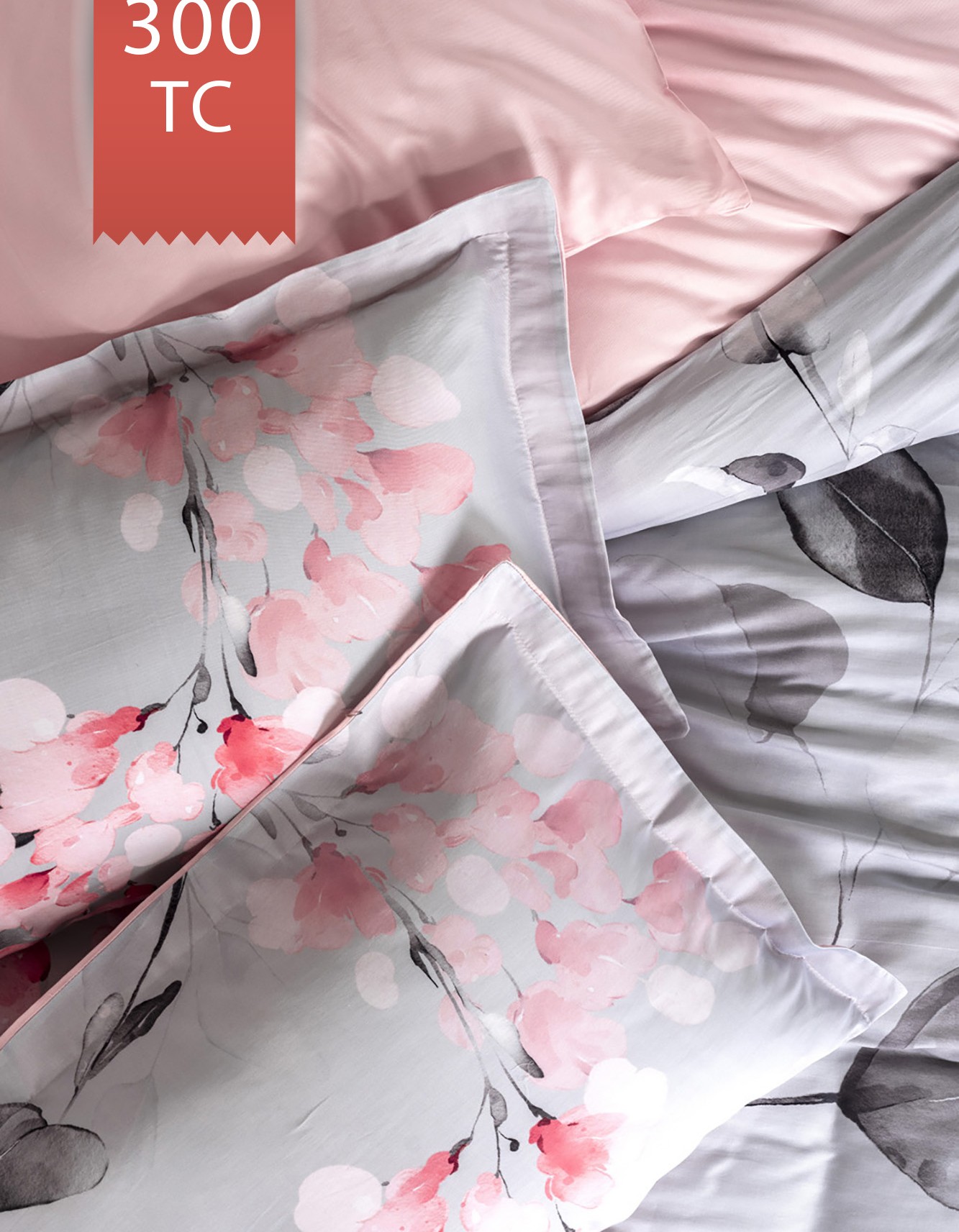 Varol Royal Saten Çift Kişilik 300TC Nevresim Takımı  - MARİA