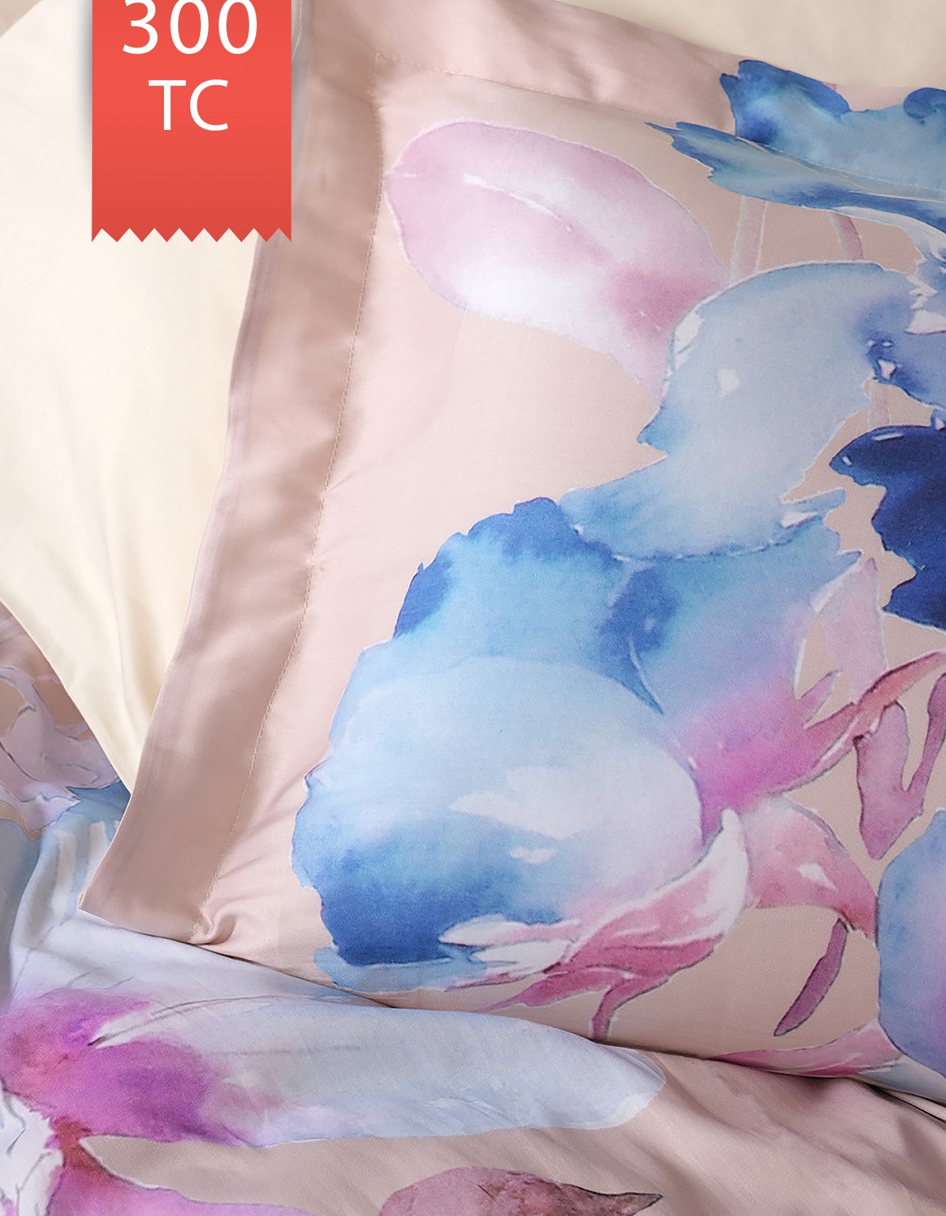 Varol Royal Saten Çift Kişilik 300TC Nevresim Takımı  - MARTİNA