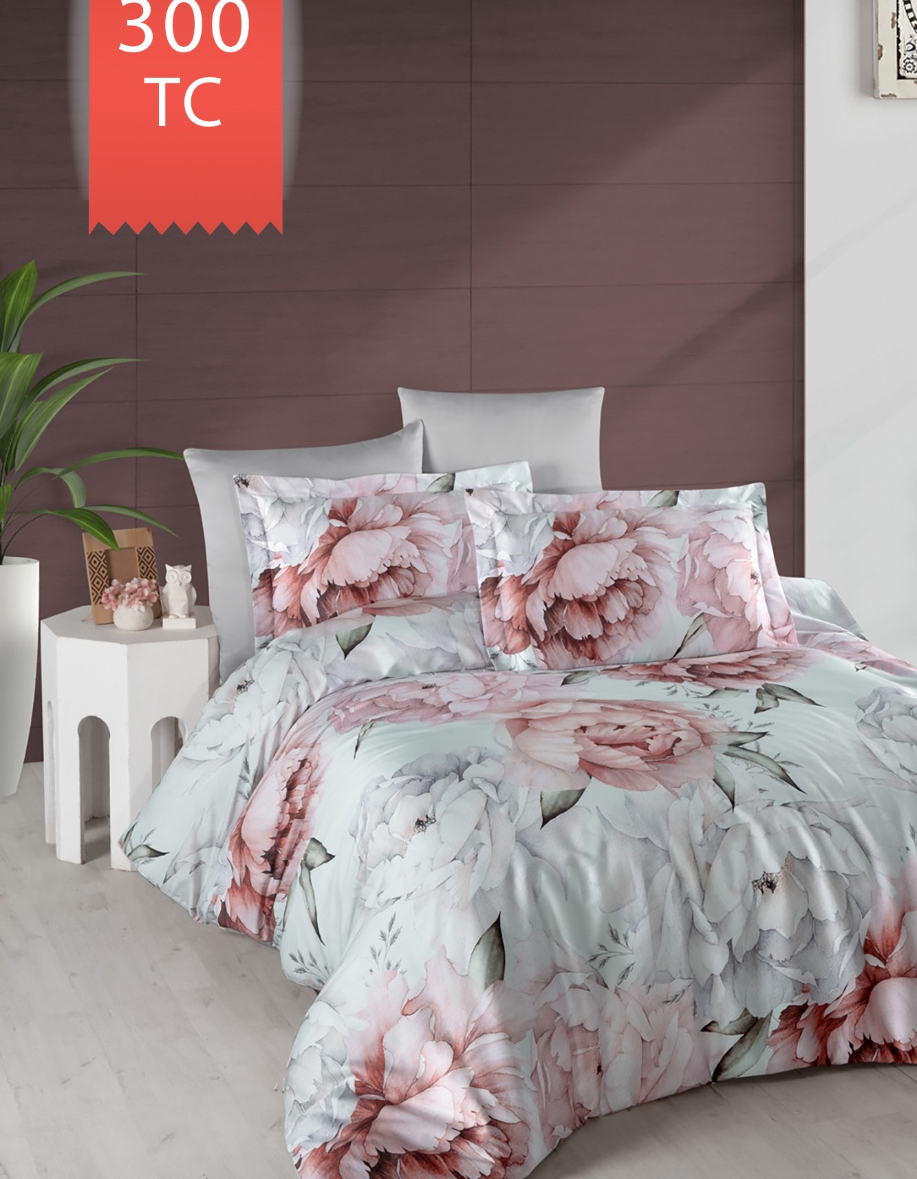 Varol Royal Saten Çift Kişilik 300TC Nevresim Takımı - PAMİRA Varol Royal Saten Çift Kişilik 300TC Nevresim Takımı - PAMİRA