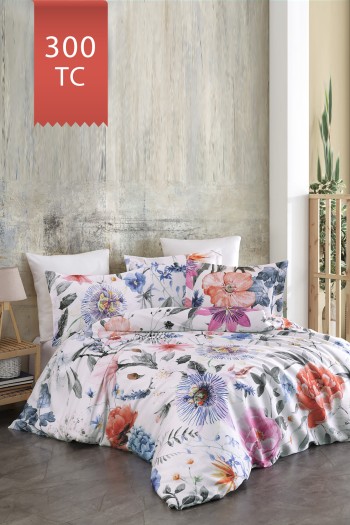 Varol Royal Saten King Size (Battal Boy) 300TC Nevresim Takımı - MİRANDA