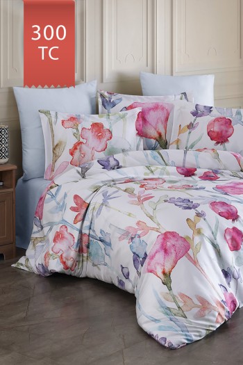 Varol Royal Saten King Size (Battal Boy) 300TC Nevresim Takımı - SİLVİA