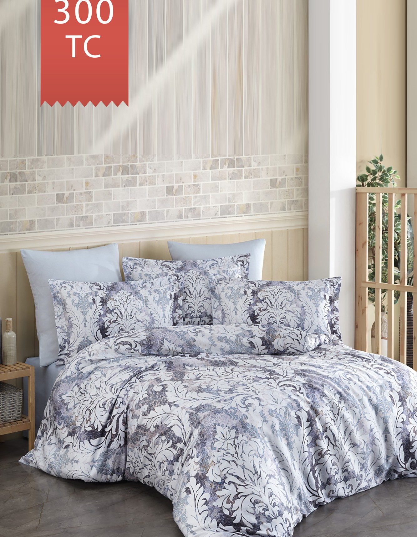 Varol Royal Saten Tek Kişilik 300TC Nevresim Takımı  - NİRVANA