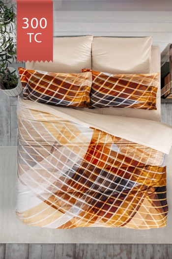 Varol Royal Saten Tek Kişilik 300TC Nevresim Takımı  - TESLA