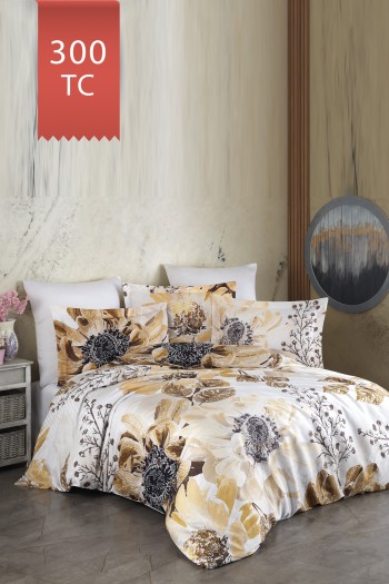 Varol Royal Saten Tek Kişilik 300TC Nevresim Takımı  - VİCTORİA