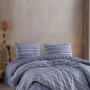 Varol Stripe Saten King Size (Battal Boy) Çarşafı Lastikli Nevresim Takım