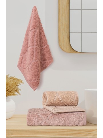 Varol Voli Serisi Micro Cotton 30x50cm 3 Lü Havlu Seti