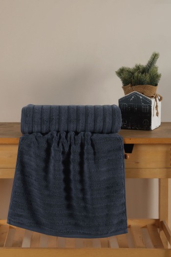 Varol Wave Serisi Premium Micro Cotton Banyo Havlusu 80X150cm - K.MAVİ-80X150CM