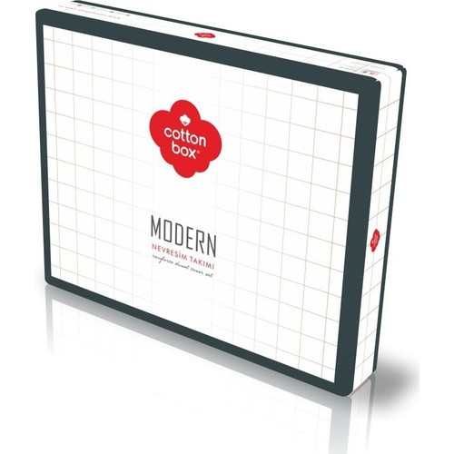 Cotton Box Modern Çift Kişilik Nevresim Takımı Stark Tarcin doku detayı