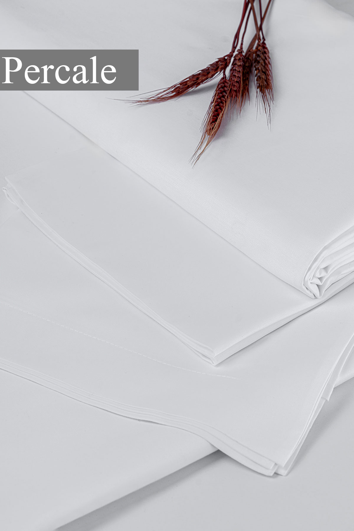 Percale Serisi 80Tel Otel Nevresim Takımı doku detayı